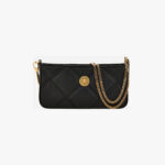 Bag In Quilted Calf Leather - Black-Versace Gold