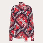 Valentino Logo Print – Rosso/avorio/navy