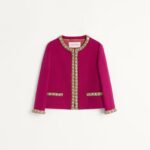 Partial Embroidery – Phalaris magenta/laurel