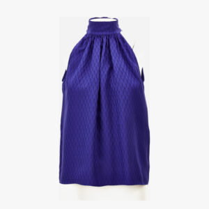 Blouse In V Monogram Jacquard Silk Satin - Ultramarine