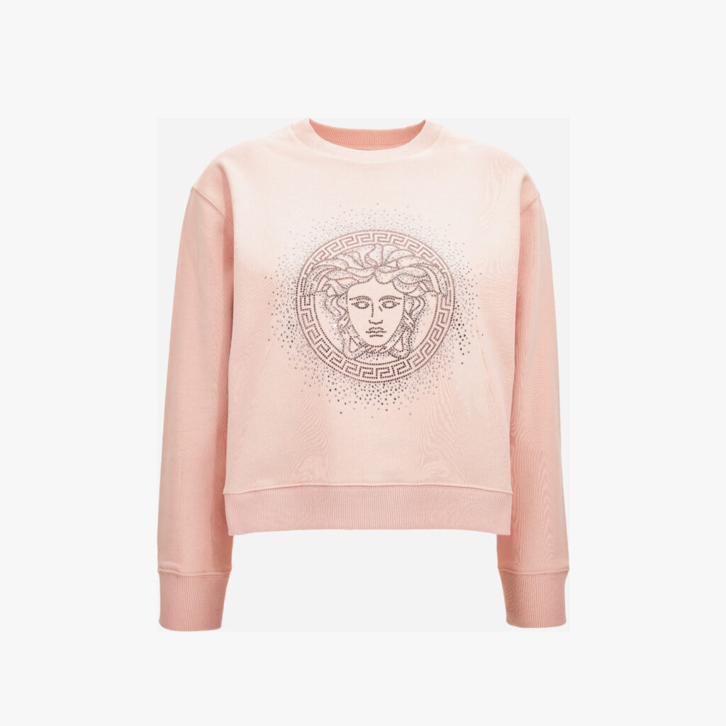Sweatshirt In Sweatshirt-Medusa Hotfix - Rose