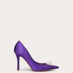 One Stud – Electric violet/crystal