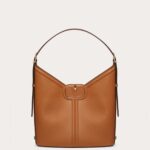 Leather Vlogo – Almond beige