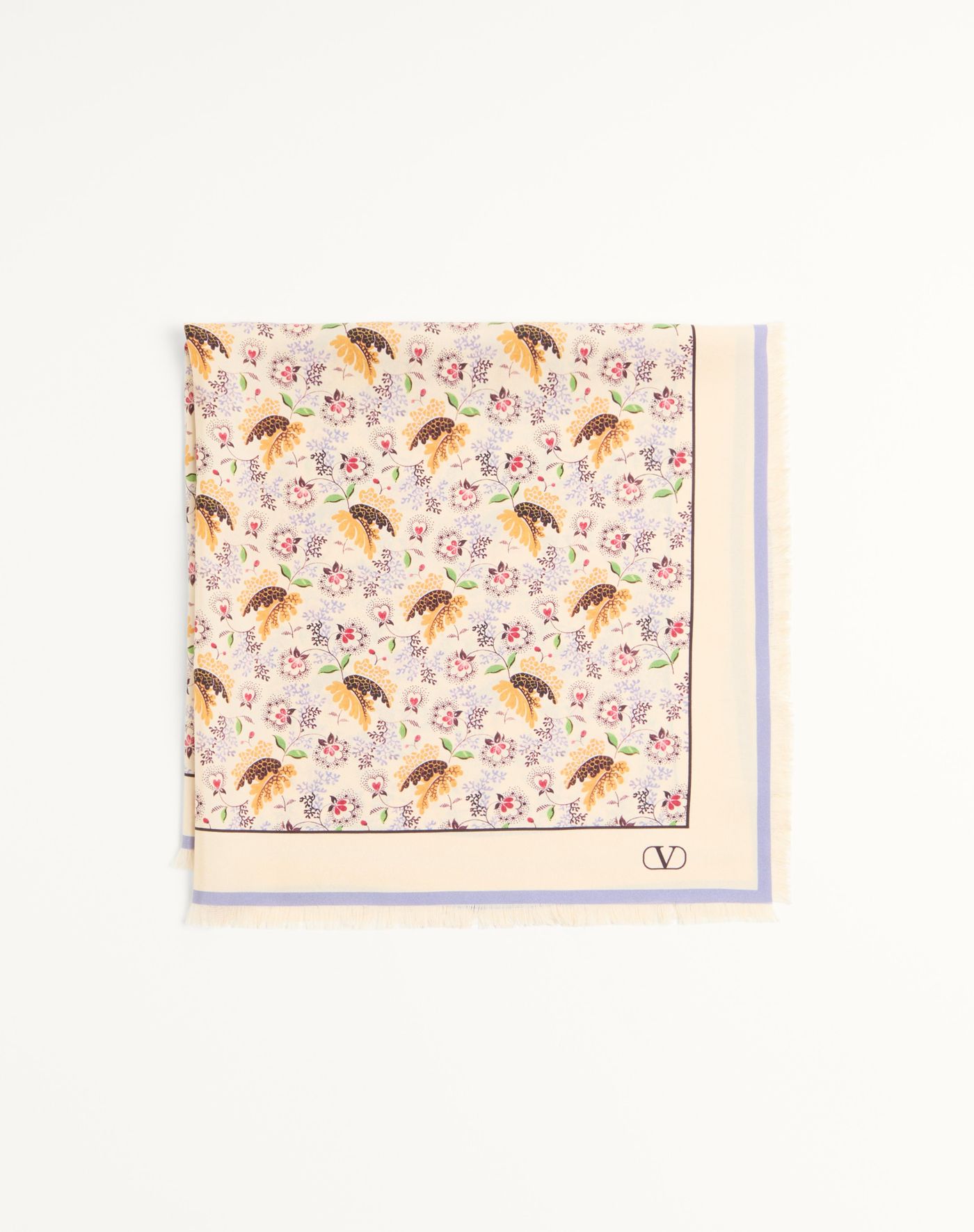 6W2EK001NIXBVE-1 Papier Floral – Burro/lilla – Obrázok 1