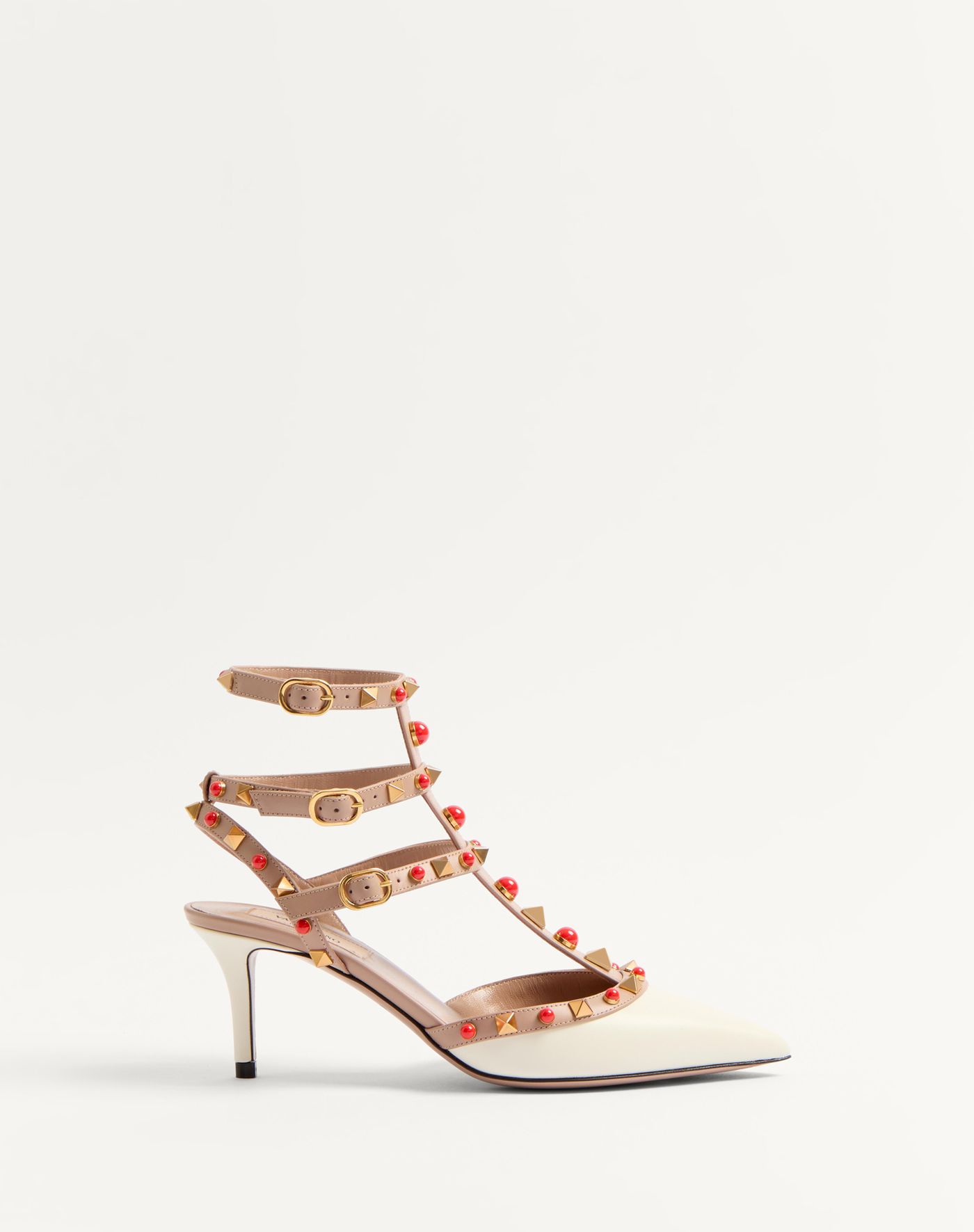 6W2S0LR6MAXD2Q-1 Rockstud – Ivory/rose cannelle/coral red - Obrázek 1
