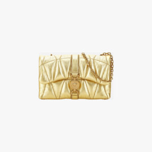 Bag Kleio In Quilted Laminated Lamb Leather - Gold-Versace Gold